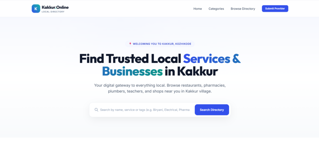 Kakkur Online - Online Directory